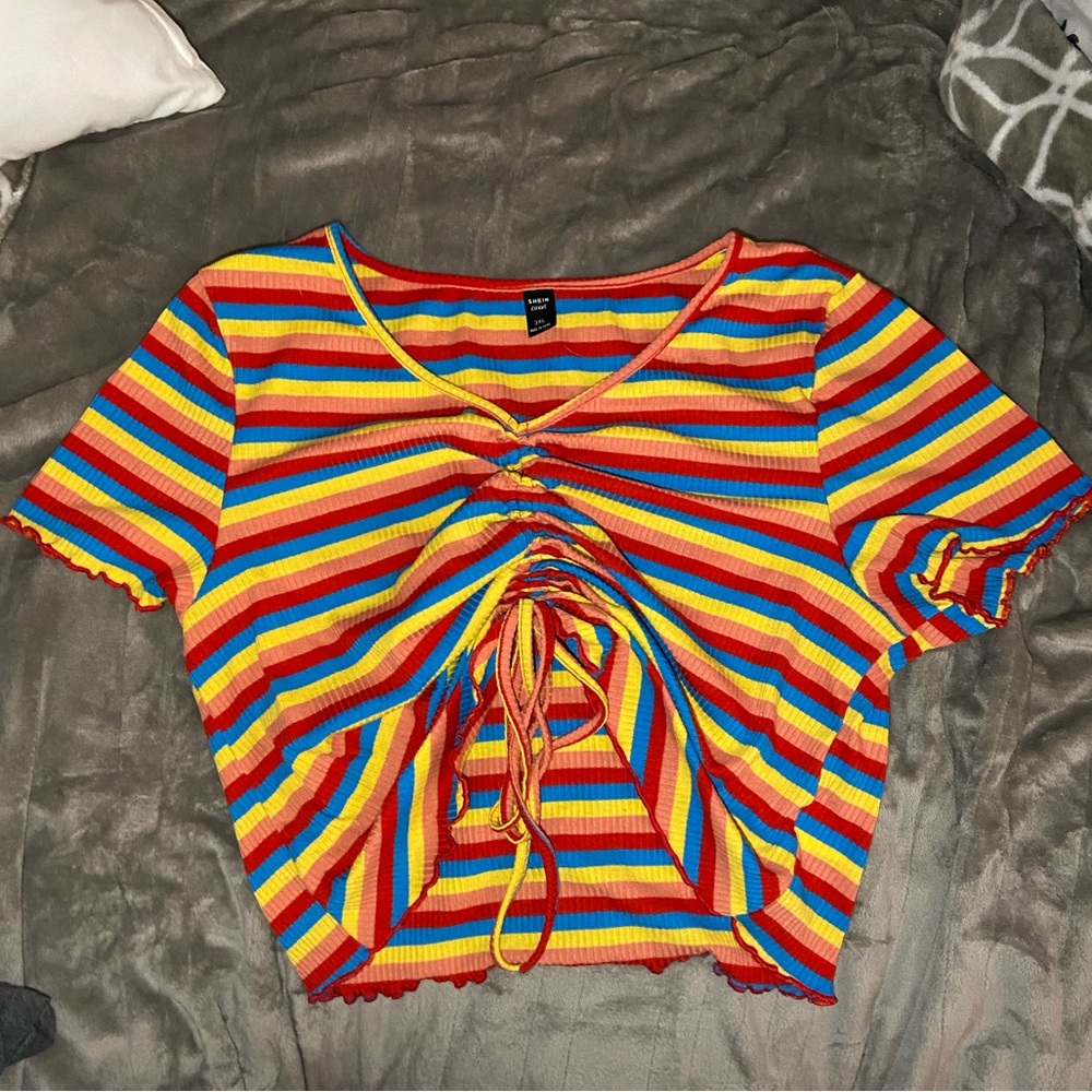 Colorful crop top